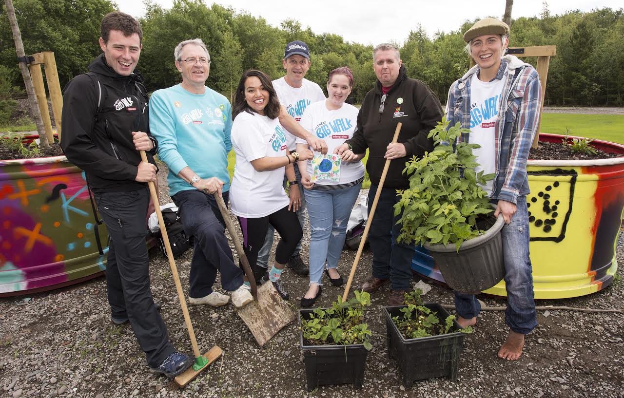 Great Big walkers stop off to see Dumfries projects