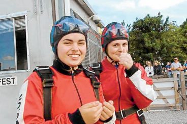Teens’ skydive generates £2k for diabetes charity