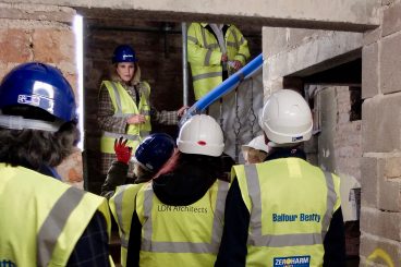 Moat Brae welcomes actress patron Joanna in site visit