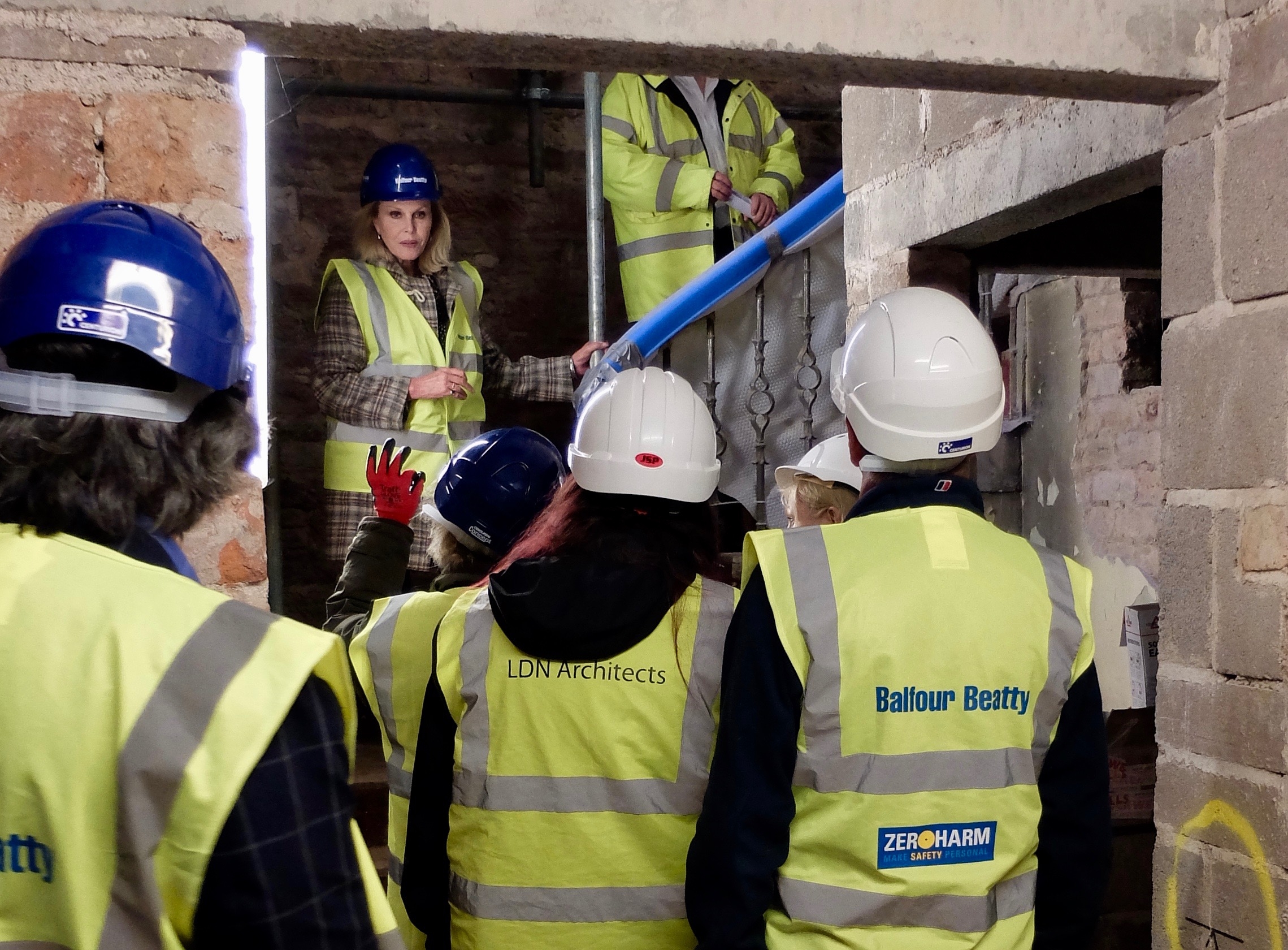 Moat Brae welcomes actress patron Joanna in site visit