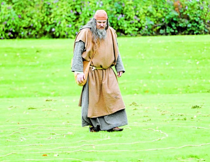 ABBEY ANTICS . . . events gave young people the chance to learn about local heritage