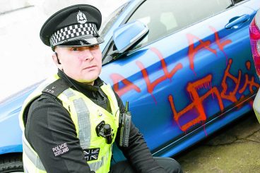 Anger at Nazi graffiti in town