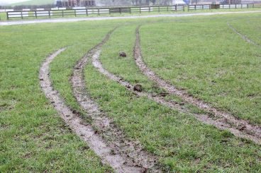 Rugby pitch wrecked