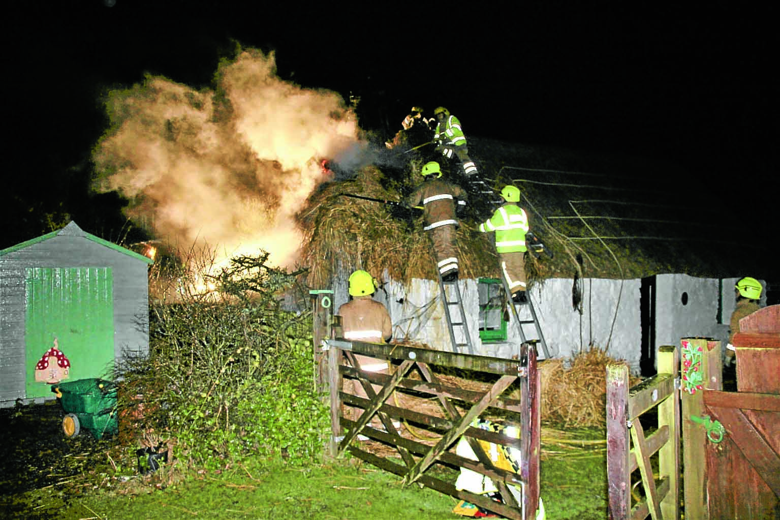Fire at historic cottage