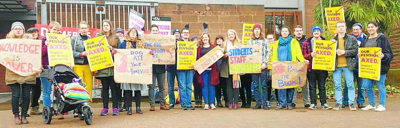 Students rally to support staff