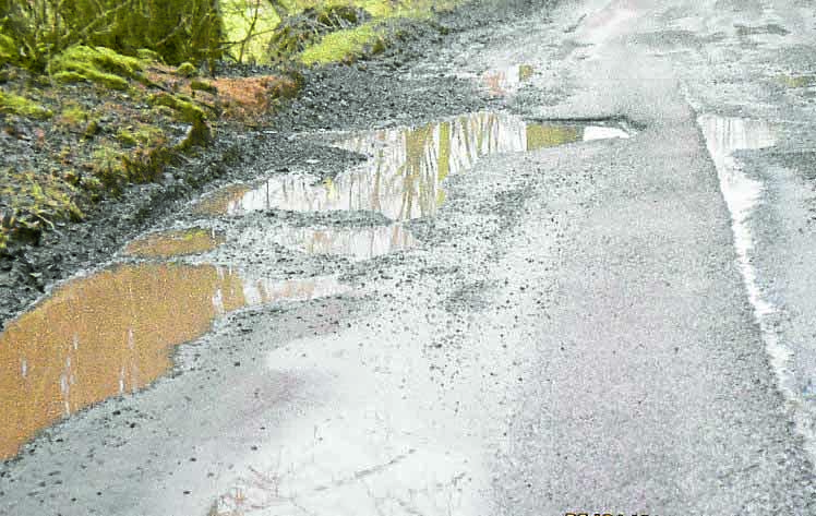 17 potholes per kilometre