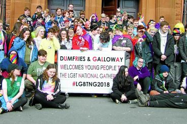 Dumfries flies the flag for LGBT issues