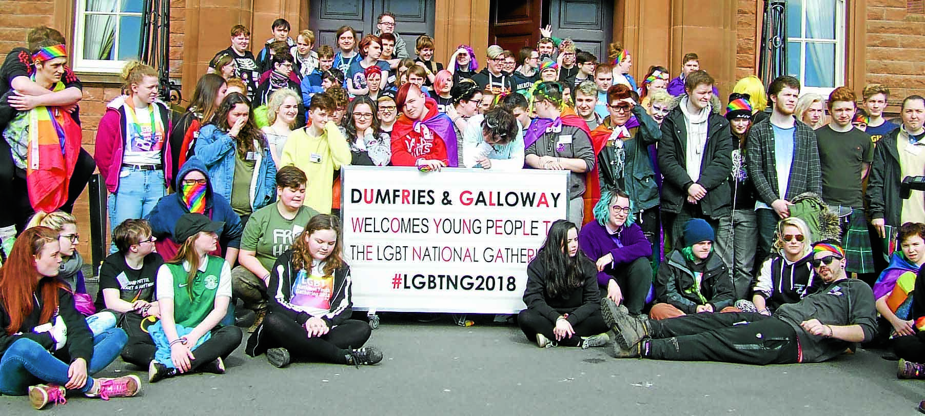 Dumfries flies the flag for LGBT issues