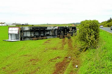 A75 lorry crash