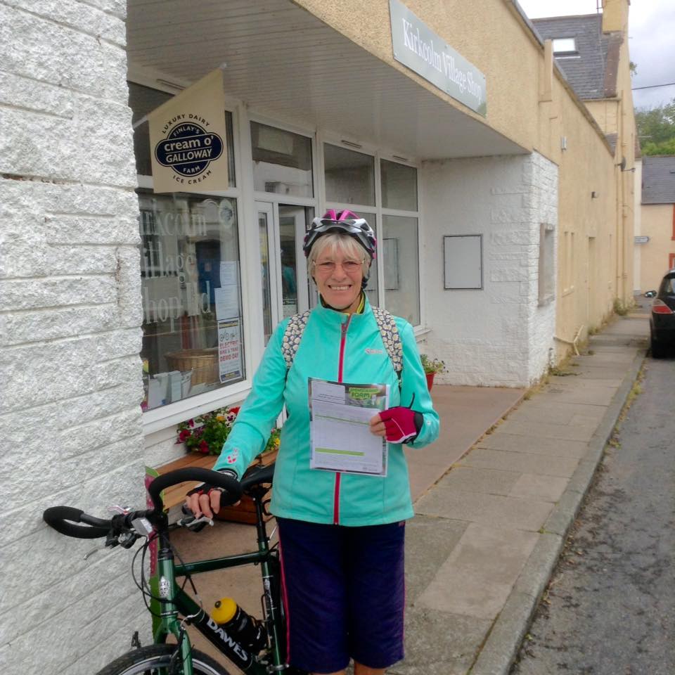 Mavis, 80, in cycle tribute