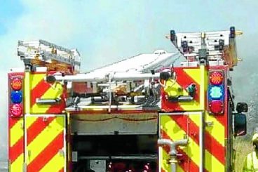 Firefighters tackle Dumfries blaze