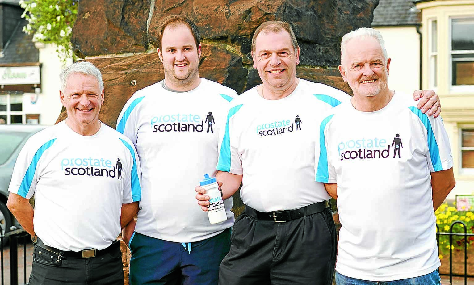 Friends are kilted up for charity walk