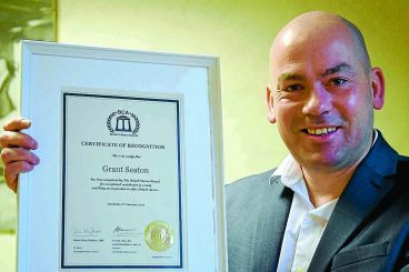 Big hearted Grant’s charity efforts recognised