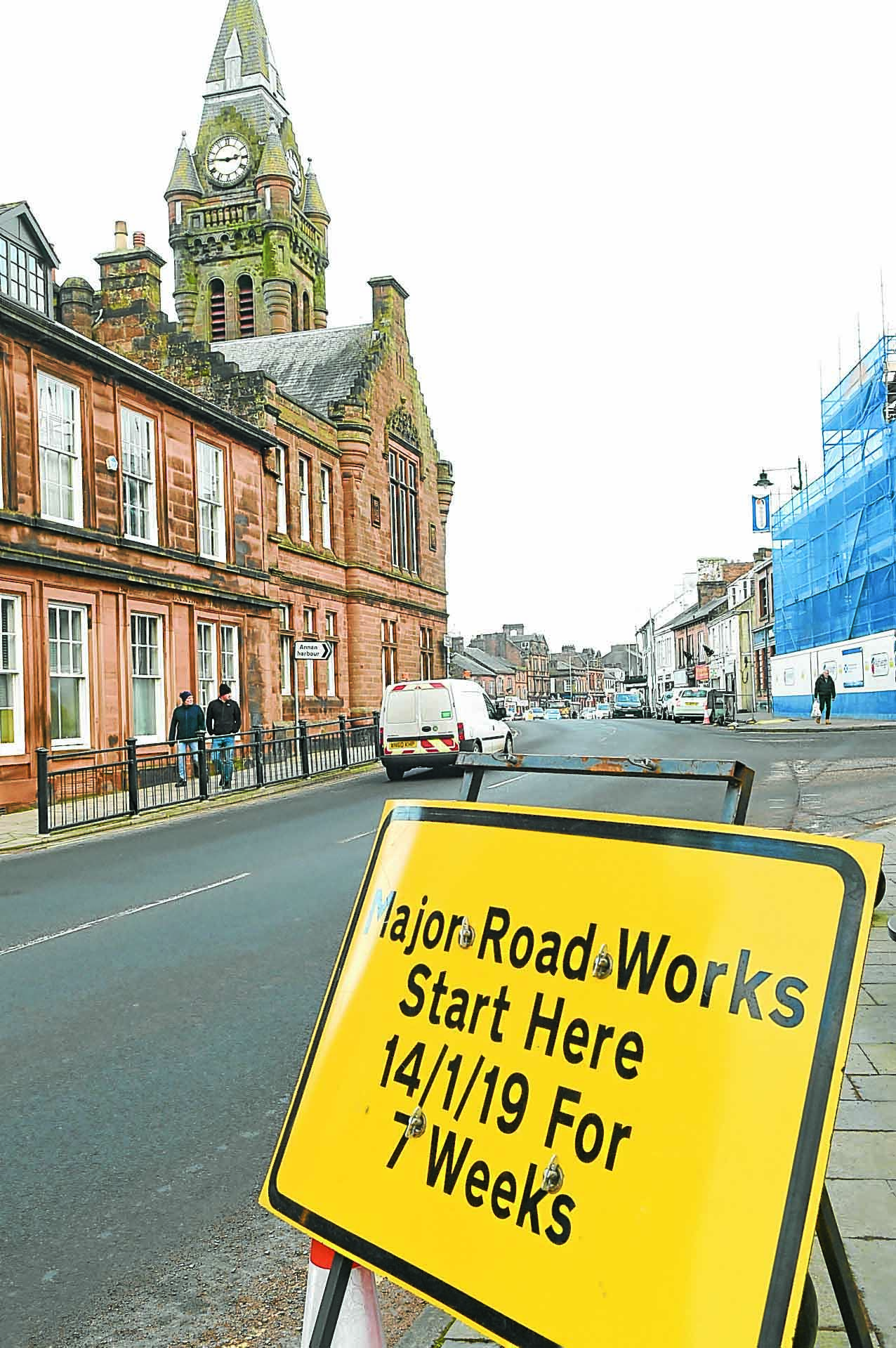Town braced for seven weeks of road works