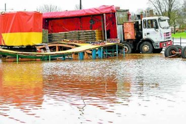 Storm Gareth blows in