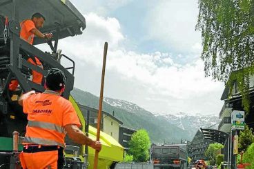 Swiss village trials plastic roads