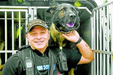 Police dog in cancer battle