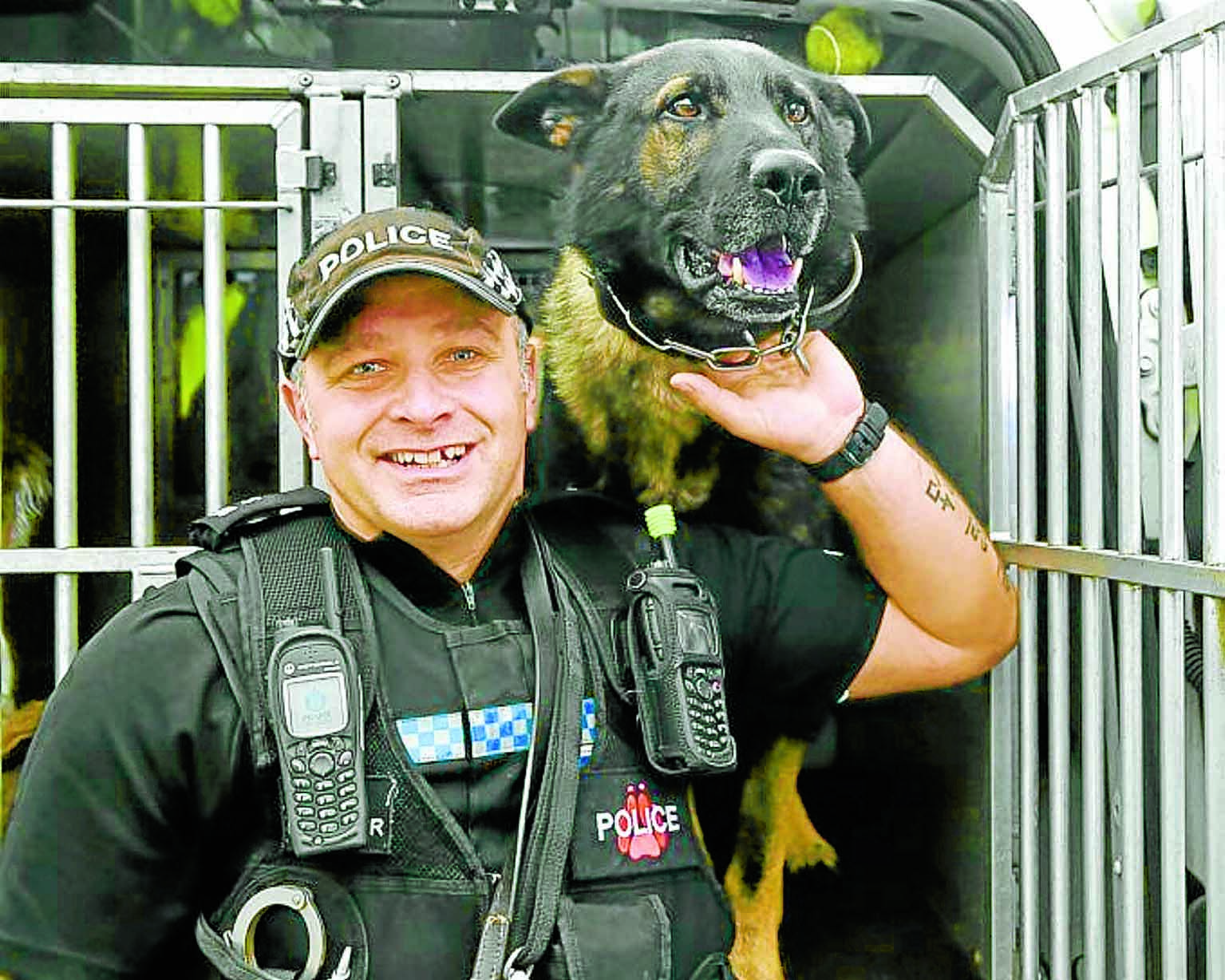 Police dog in cancer battle