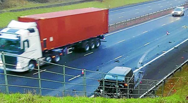 M74 crash