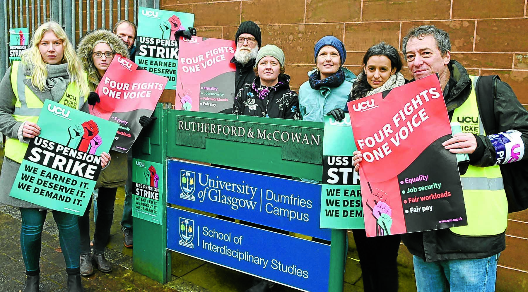 Strike action at uni campus