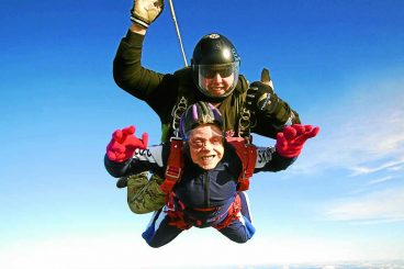 Marvellous Margaret, 90, takes to the skies