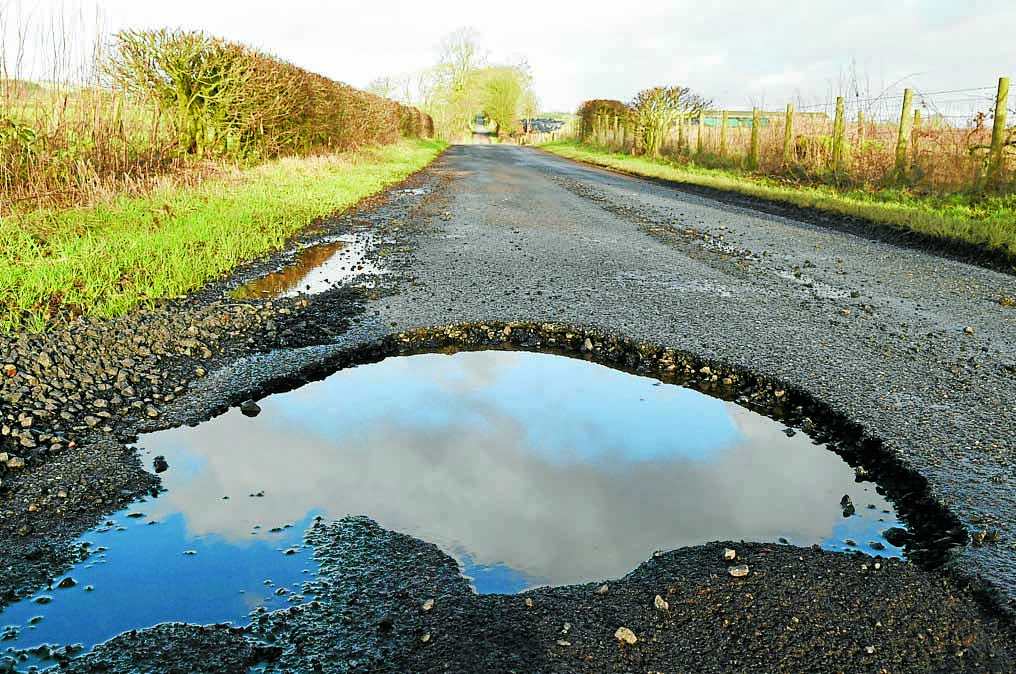 Harsh weather has set back roads repairs