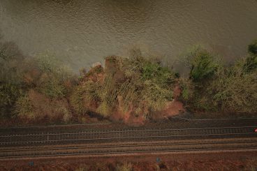 Landslip shuts Dumfries railway line