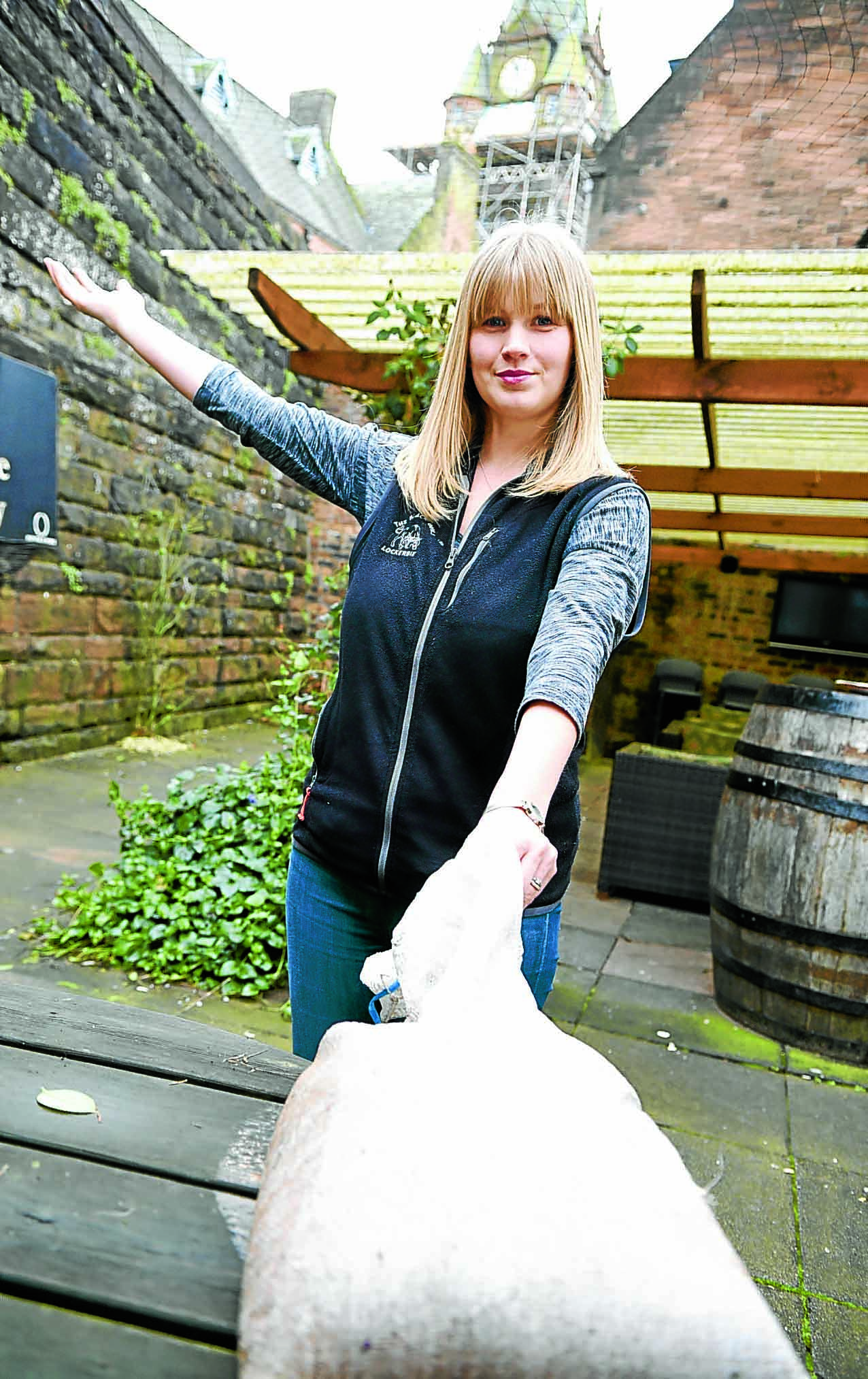 Vandals rubbish beer garden