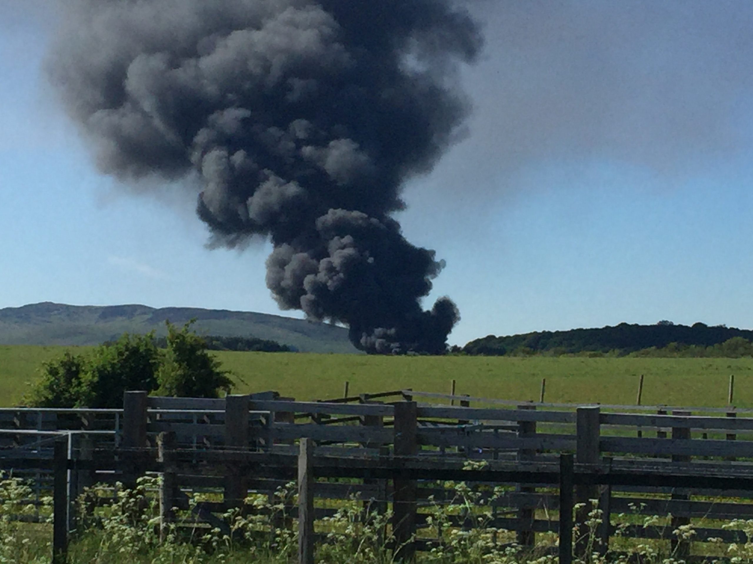 Huge fire breaks out at Solway recycling centre