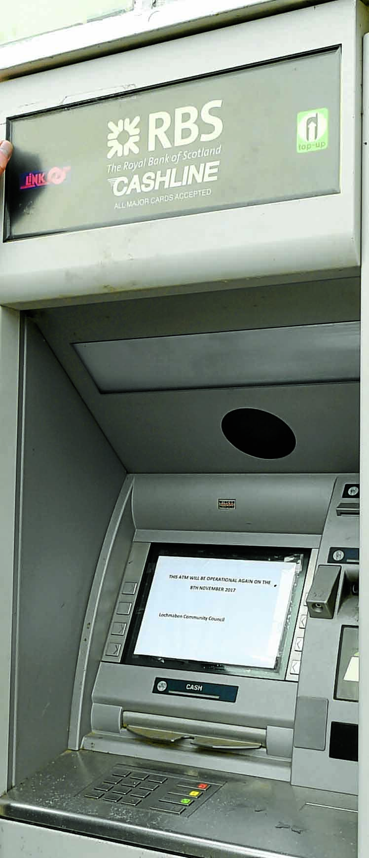 Uncertain future for burgh's only cash machine