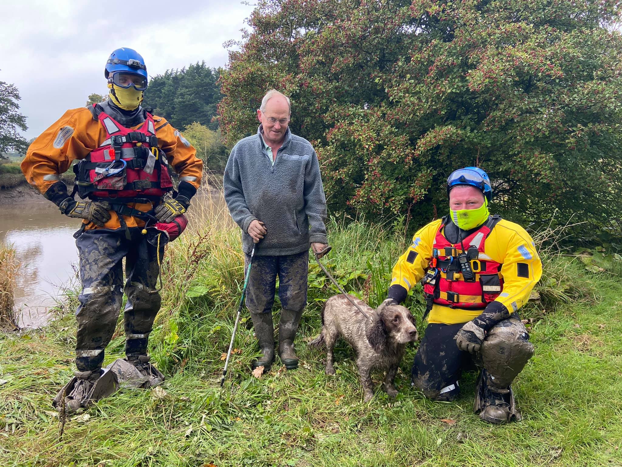 Coastguard to the rescue of stuck dog