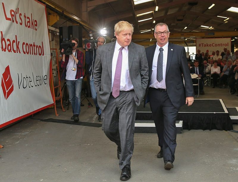 NEW BEGINNING: Simon Boyd with Boris Johnson.