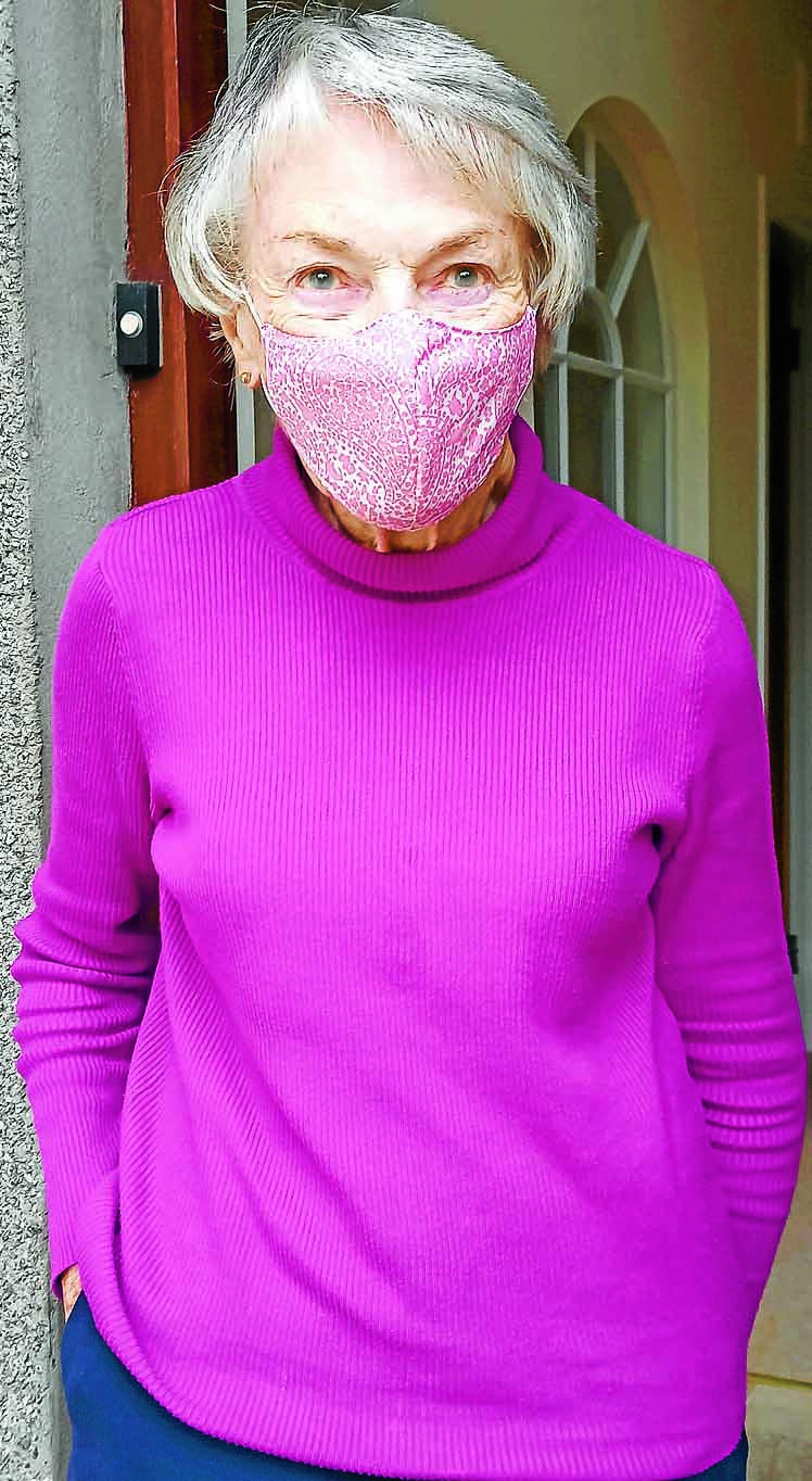 Mask making keeps Norma busy