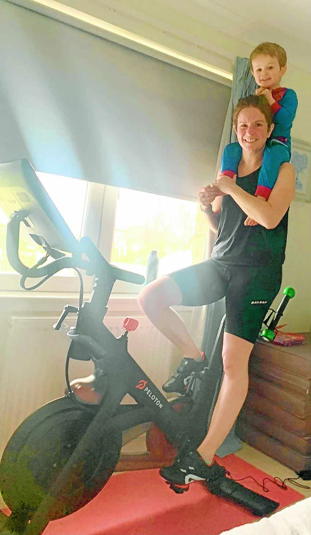 Pedal power for fundraising mum