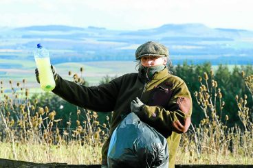 Pickers’ shock at urine bottle haul