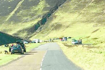 Visitors moved on from Mennock Pass