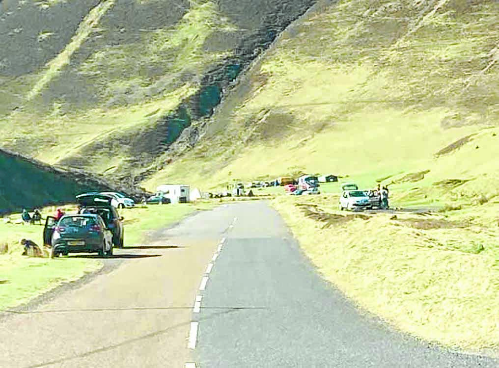 Visitors moved on from Mennock Pass