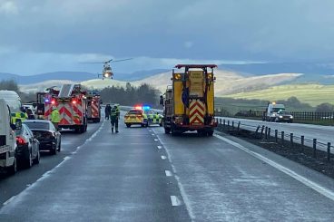 Nine hurt in motorway collisions