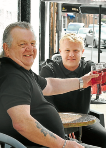 Busy beer gardens as pubs reopen