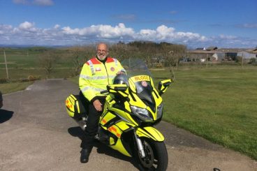 Blood bike dedicated to volunteer Alan