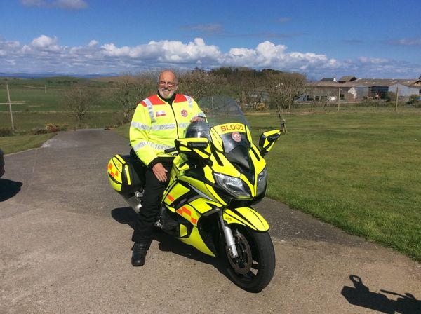 Blood bike dedicated to volunteer Alan