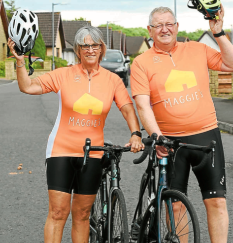 Cancer cycle chalks up £1500