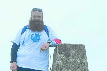Mountain man raises £1500 for charity