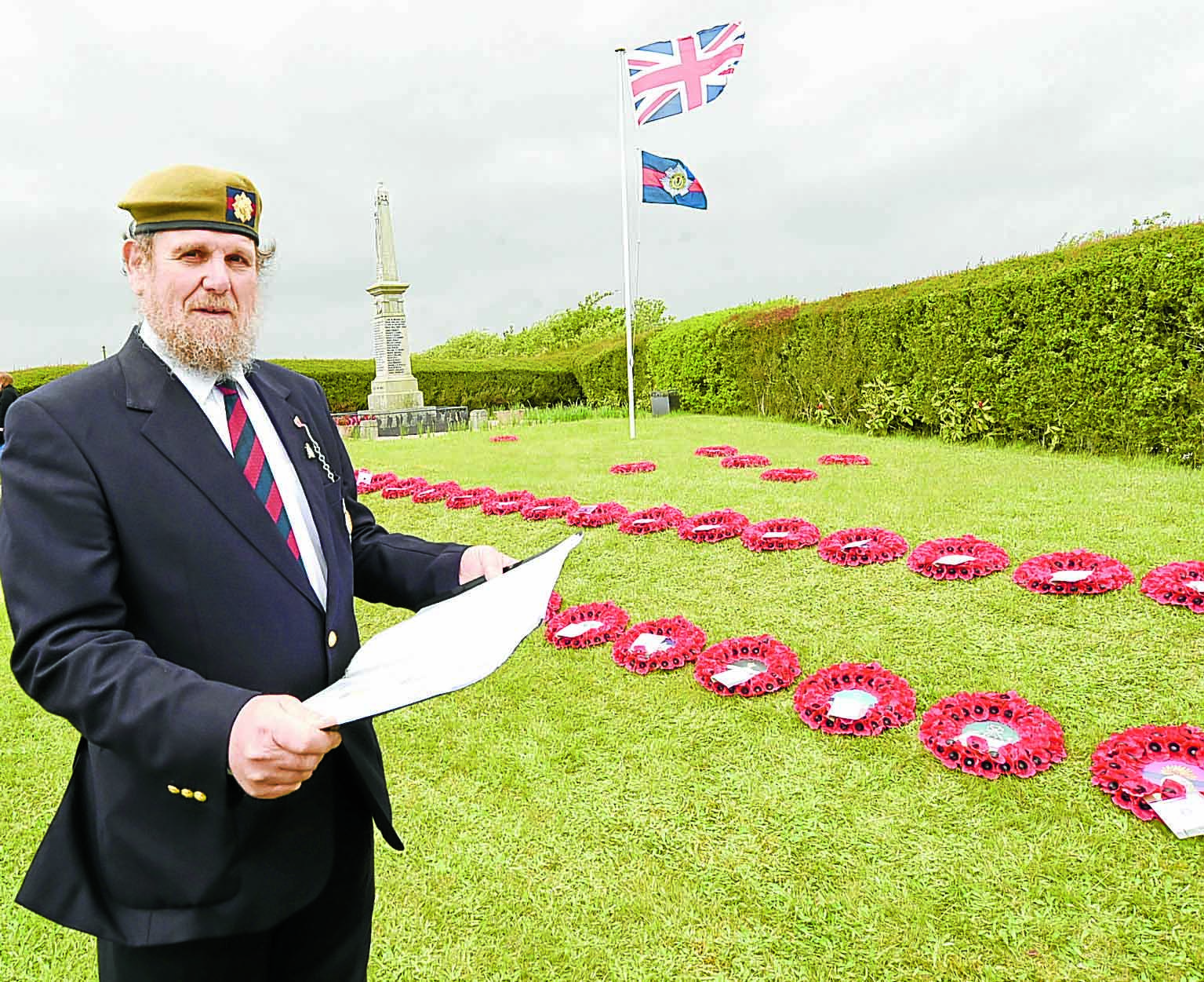 Willie lays wreaths for Iraq War dead