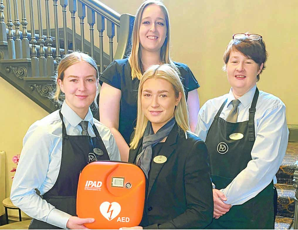 Hotel team save up for life saver