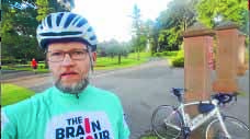 Charity cyclist thanks region for support