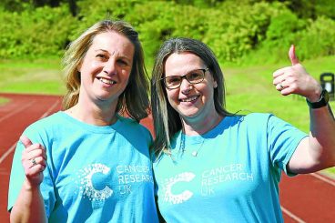 Claire completes cancer challenge