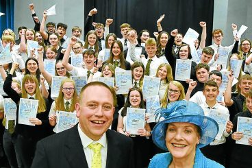 School shares in teacher’s MBE moment
