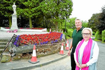 Urgent repair calls for damaged memorial