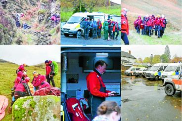 Teams practice for winter hill rescues